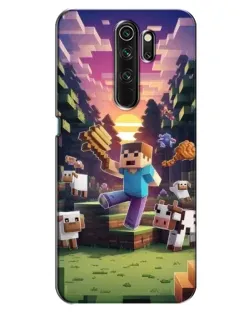 Чехол для OPPO A5 (2020) с картинкой «Стив на ферме»