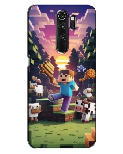 Чехол для OPPO A5 (2020) с картинкой «Стив на ферме»