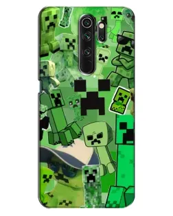 Чехол для OPPO A5 (2020) с картинкой «Криперы Minecraft»
