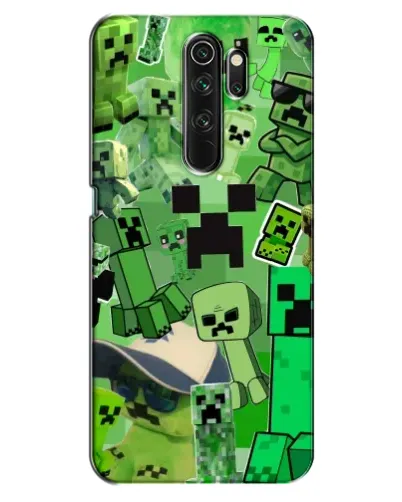Чехол для OPPO A5 (2020) с картинкой «Криперы Minecraft»