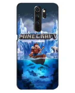 Чехол для OPPO A5 (2020) с картинкой «Minecraft ледяной мир»