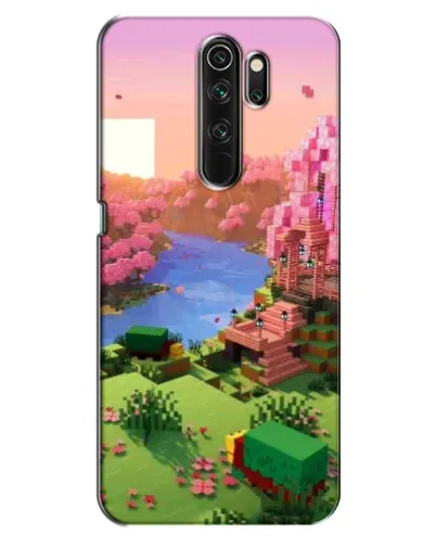 Чехол для OPPO A5 (2020) с картинкой «Розовое дерево Minecraft»