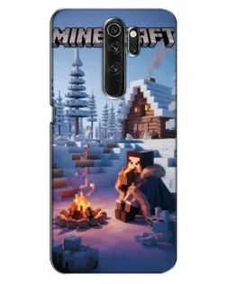 Чехол для OPPO A5 (2020) с картинкой «Зимний Minecraft»