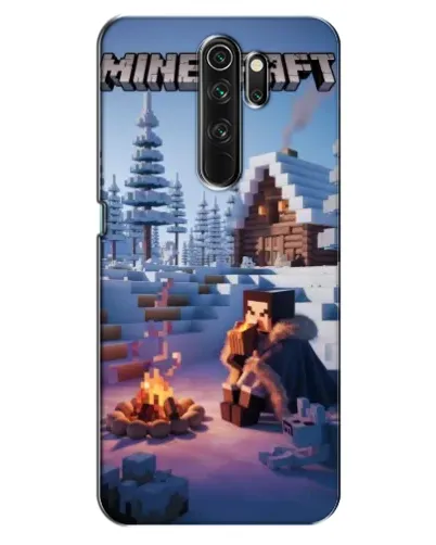 Чехол для OPPO A5 (2020) с картинкой «Зимний Minecraft»