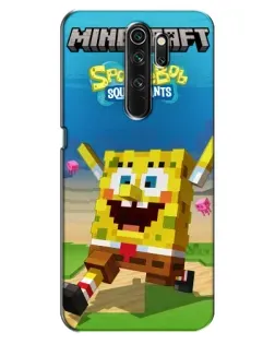 Чехол для OPPO A5 (2020) с картинкой «Губка Боб Minecraft»