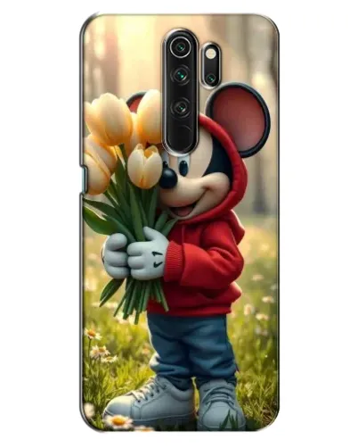 Чехол для OPPO A5 (2020) с картинкой «Микки с тюльпанами» Чехол для OPPO A5 (2020) с картинкой «Микки с тюльпанами»
