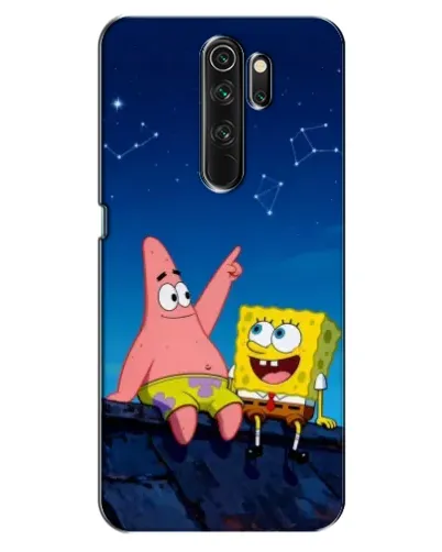 Чехол для OPPO A5 (2020) с картинкой «Губка Боб и Патрик ночью» Чехол для OPPO A5 (2020) с картинкой «Губка Боб и Патрик ночью»
