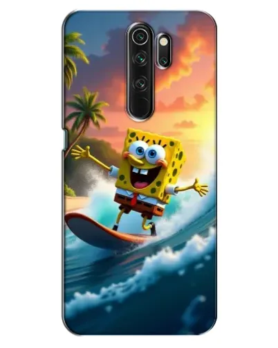 Чехол для OPPO A5 (2020) с картинкой «Губка Боб серфингист» Чехол для OPPO A5 (2020) с картинкой «Губка Боб серфингист»