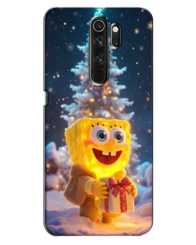 Чехол для OPPO A5 (2020) с картинкой «Рождественский Спанч Боб» Чехол для OPPO A5 (2020) с картинкой «Рождественский Спанч Боб»
