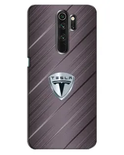 Чехол для OPPO A5 (2020) с картинкой «Металлическая текстура Tesla»