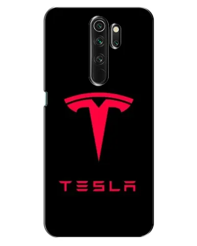 Чехол для OPPO A5 (2020) с картинкой «Tesla Red Logo»