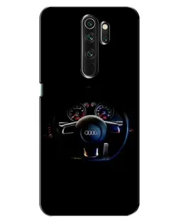Чехол для OPPO A5 (2020) с картинкой «Салон Audi — руль»