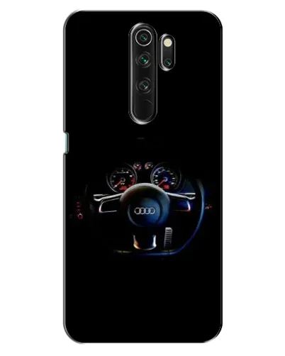 Чехол для OPPO A5 (2020) с картинкой «Салон Audi — руль»