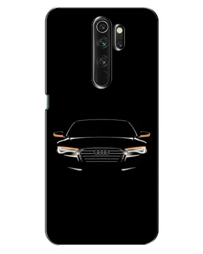 Чехол для OPPO A5 (2020) с картинкой «Audi — ночной контур»