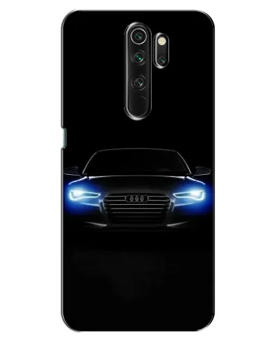 Чехол для OPPO A5 (2020) с картинкой «Audi в неоне»