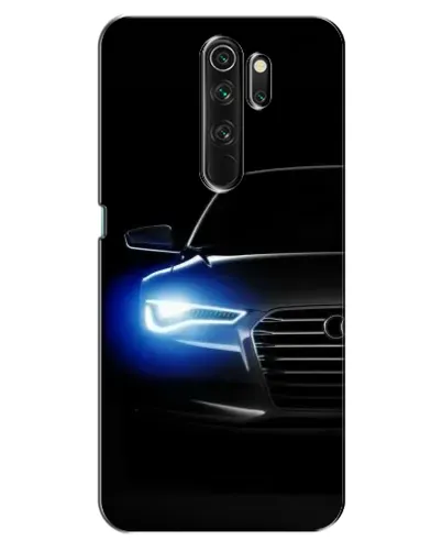 Чехол для OPPO A5 (2020) с картинкой «Неоновый взгляд Audi»
