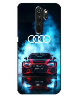 Чехол для OPPO A5 (2020) с картинкой «Audi Sport — неон»