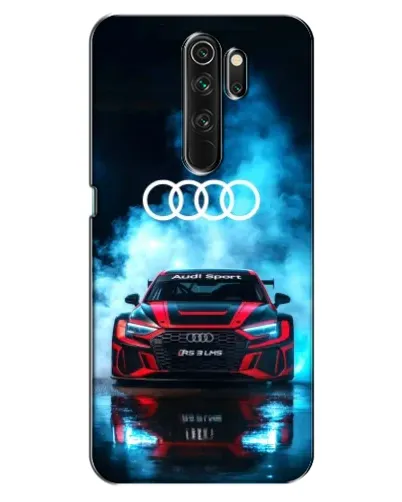 Чехол для OPPO A5 (2020) с картинкой «Audi Sport — неон»