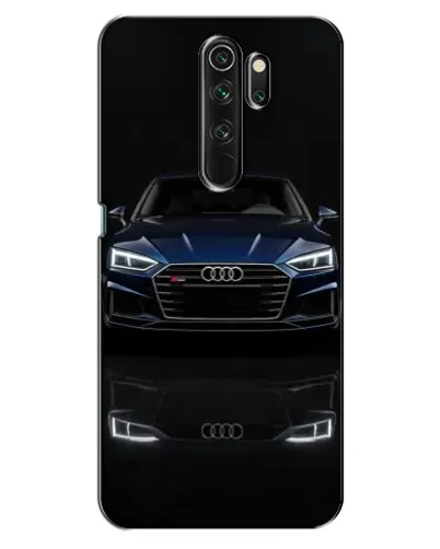 Чехол для OPPO A5 (2020) с картинкой «Audi — ночное отражение»