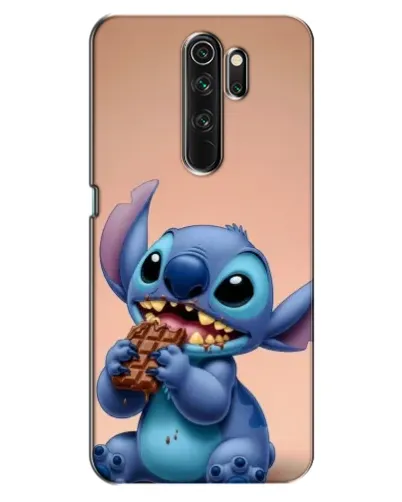 Чехол для OPPO A5 (2020) с картинкой «Стич ест шоколад»