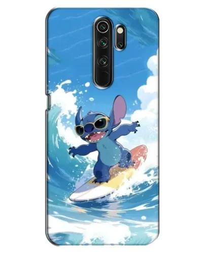 Чехол для OPPO A5 (2020) с картинкой «Стич на волне»
