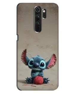 Чехол для OPPO A5 (2020) с картинкой «Стич на коричневом фоне»