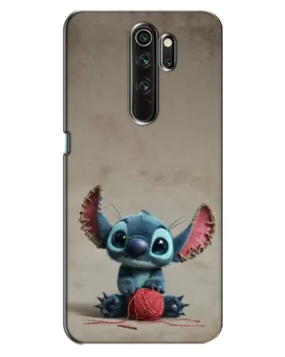 Чехол для OPPO A5 (2020) с картинкой «Стич на коричневом фоне»