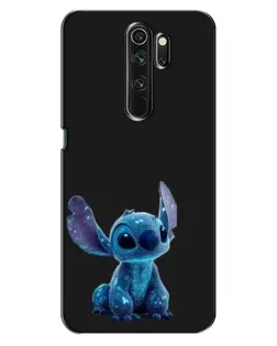 Чехол для OPPO A5 (2020) с картинкой «Стич на черном»