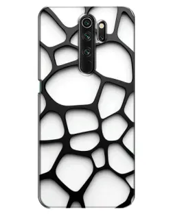 Чехол для OPPO A5 (2020) с картинкой «Белая объемная сетка»