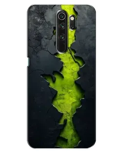 Чехол для OPPO A5 (2020) с картинкой «Салатовый разлом скалы»