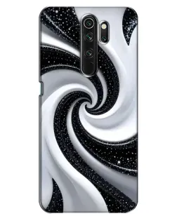 Чехол для OPPO A5 (2020) с картинкой «Черно-белая спираль»