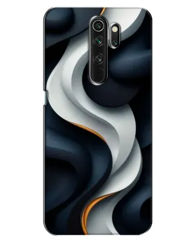 Чехол для OPPO A5 (2020) с картинкой «Объемные черно-белые ленты» Чехол для OPPO A5 (2020) с картинкой «Объемные черно-белые ленты»