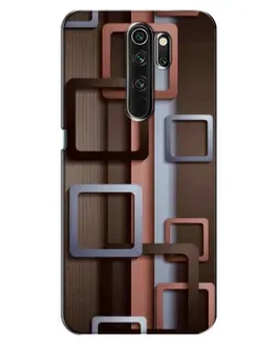 Чехол для OPPO A5 (2020) с картинкой «Коричневые объемные квадраты»