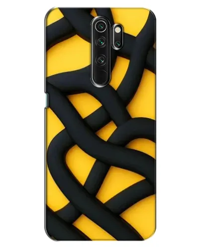 Чехол для OPPO A5 (2020) с картинкой «Черное желтое переплетение» Чехол для OPPO A5 (2020) с картинкой «Черное желтое переплетение»