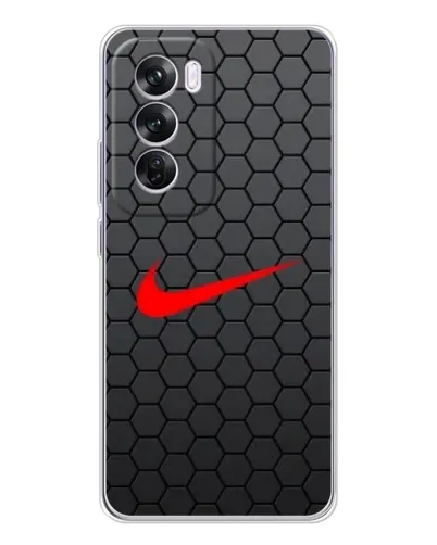 Чехол для OPPO A5 5G с картинкой «Nike — карбоновая сетка»