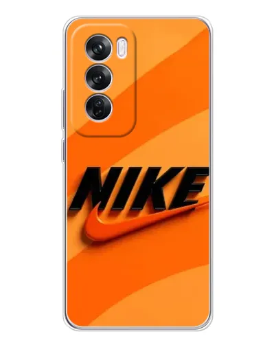 Чехол для OPPO A5 5G с картинкой «Оранжевый драйв Nike»