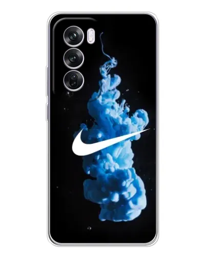 Чехол для OPPO A5 5G с картинкой «Nike и синий дым»