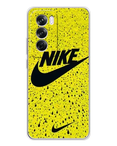 Чехол для OPPO A5 5G с картинкой «Желтый текстурный Nike»