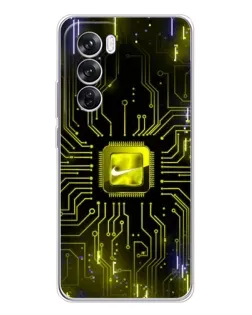 Чохол для OPPO A5 5G з картинкою «Nike — золота іскра»