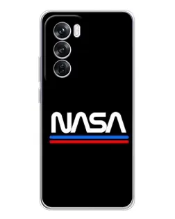 Чехол для OPPO A5 5G с картинкой «NASA — классика Red Blue»