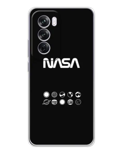 Чехол для OPPO A5 5G с картинкой «NASA — технический принт» Чехол для OPPO A5 5G с картинкой «NASA — технический принт»
