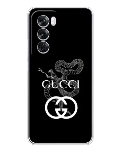 Чехол для OPPO A5 5G с картинкой «Gucci — серебряная змея» Чехол для OPPO A5 5G с картинкой «Gucci — серебряная змея»
