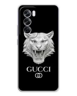Чохол для OPPO A5 5G з картинкою «Gucci — срібний лев»