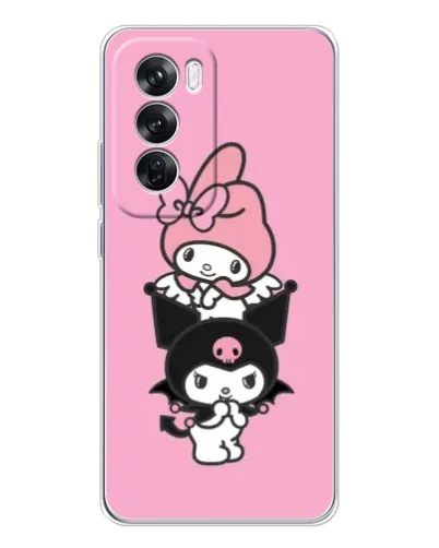 Чехол для OPPO A5 5G с картинкой «My Melody и Kuromi»