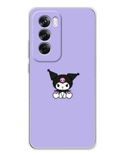 Чехол для OPPO A5 5G с картинкой «Kuromi — фиолетовый минимализм»