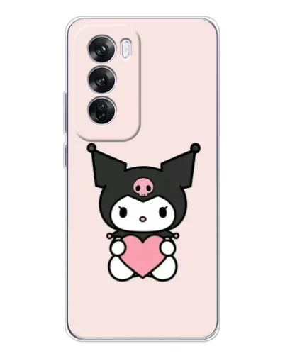 Чехол для OPPO A5 5G с картинкой «Kuromi и сердце»