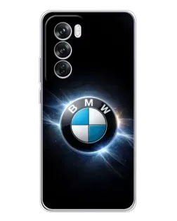Чохол для OPPO A5 5G з картинкою «BMW — неонове сяйво»