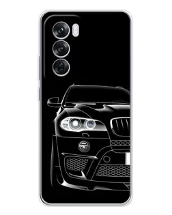 Чохол для OPPO A5 5G з картинкою «Темний силует BMW»
