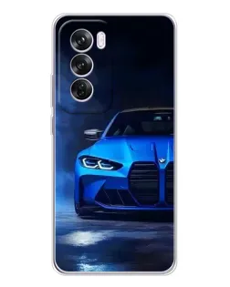 Чохол для OPPO A5 5G з картинкою «Блакитна BMW M4»
