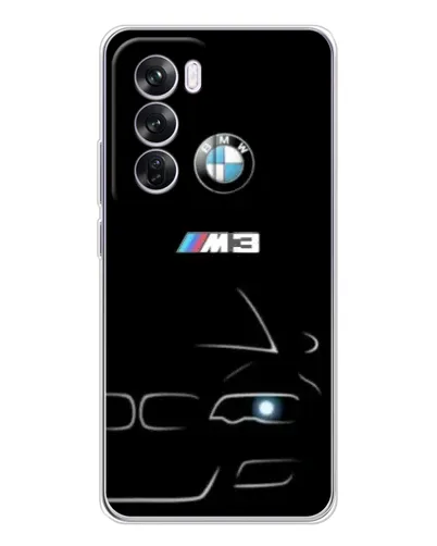 Чехол для OPPO A5 5G с картинкой «Минималистичный принт BMW M3»
